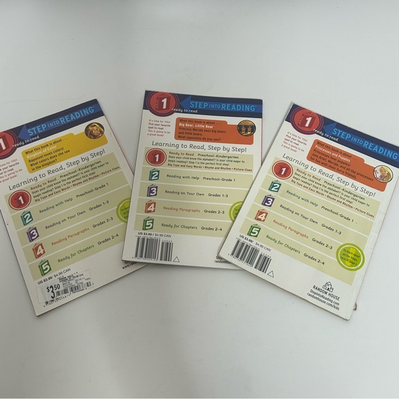 Step into Reading Level 1 Set of 3 Kids Books - Picture 8 of 8